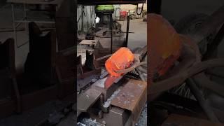 Forging Red-Hot Steel Blocks – Shaping & Piercing Heavy Steel with Precision ASMR