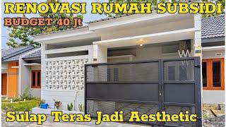 Renovasi Rumah Subsidi Teras Minimalis Modern