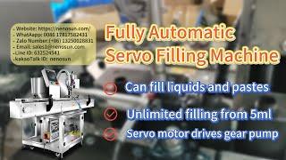 Nenosun Automatic servo filling machine gear pump #fillingmachinechina #fillingmachinemanufacturer