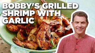 Bobby Flay's Grilled Shrimp with Garlic (Gambas al Ajillo) | Boy Meets Grill | Food Network