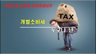 신차장기렌트 개별소비세 인하확정 / 개별소비세가 무엇인지 알려드립니다