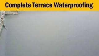 Water Proof Paint for terrace || Water Proofing Procedure || Fosroc Brushbond Roofguard