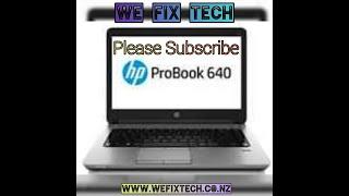 Hp Probook 640 G1 Lcd Removal   #WeFixTech  03 September 2020