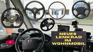 Sattlers perfekte Arbeit, unser neues Zweifarb- Lederlenkrad im #wohnmobil