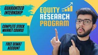 Stock Market Course | Equity Research Training | Finance Internship | Make Profits in Stocks