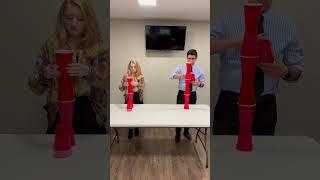 Cup Tower Challenge with Solo Cups #youthministry #childrensministry #youthgroup #minutetowinit