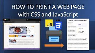 How to print a Web Page with CSS and Javascript