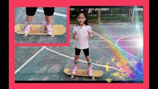 Como andar en patineta por primera vez - para niños | FANISONICA 