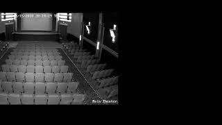 Combined Views of Stage Light Operating While Theater Empty