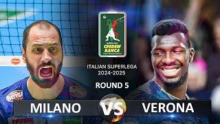 Milano vs Verona | Italian Volleyball SuperLega 2024/2025