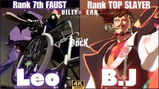 GGST Rank 7th FAUST /ファウスト [ Leo ] vs Rank TOP SLAYER / スレイヤー [ B.J ] Guilty Gear Strive
