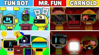 Incredibox Sprunki but MIX FUN BOT and MR. FUN and GARNOLD From Top 40 Mods