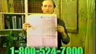 Walter Day Selling Civil War Newspapers on Financial News Network, October, 1985