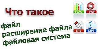 Что такое файл, расширение файлов, файловая система компьютера