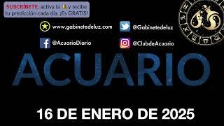 Horóscopo Diario - Acuario - 16 de Enero de 2025.