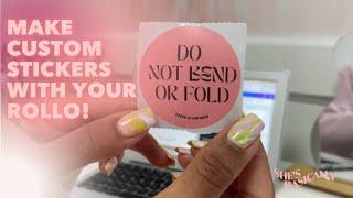 Creating Custom Stickers with a Rollo Thermal Printer | Entrepreneurship | Small Business Hacks