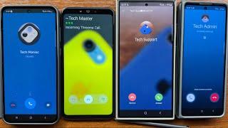 Samsung A55 Huawei Nova3i Samsung S24U Samsung Z Fold 5 BiP Threema Signal Google Meet Incoming Call
