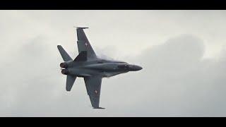 Real FA-18 Swiss Hornet Jet Display Show