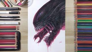 Drawing Alien: Romulus | Fame Art