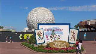 EPCOT Festival of the Holidays 2020 Opening Day Walking Tour | Walt Disney World Florida 2020