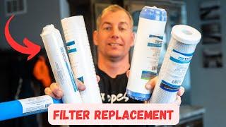 NU Aqua Reverse Osmosis Filter System Filter Replacement Unboxing and Replacement - DIY Plumbing