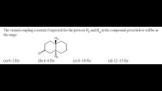 Q)60 ‖ Karplus Equation ‖ Relation between Vicinal Coupling Constant with Dihedral Angle ‖ J-Value