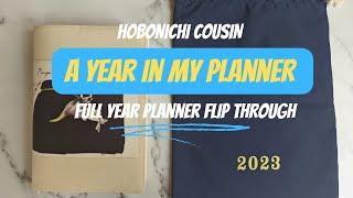 Completed Hobonichi Cousin 2023 Flipthrough
