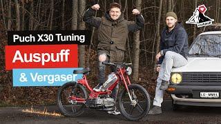 PUCH X30 MOFA SCHNELLER ALS VW GOLF? | Auspuff & Vergaser Tuning