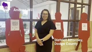 Marsy’s Law Silhouettes Event, Dodge County Wisconsin (Dodge County District Attorney Andrea Will)