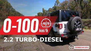 2020 Jeep Wrangler Rubicon diesel (2.2) 0-100km/h & engine sound