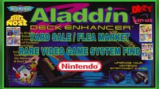 Nintendo a scarce video game system I find at the flea market Aladdin deck enhancer #nintendo