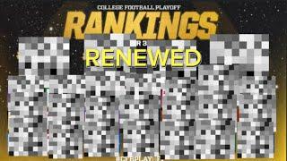 MY *RENEWED* TOP 25 CFB RANKINGS