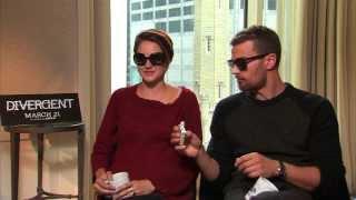 DIVERGENT Interview Shailene Woodley & Theo James!