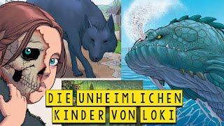 Die unheimlichen Kinder von Loki - Nordische Mythologie - Geschichte und Mythologie Illustriert