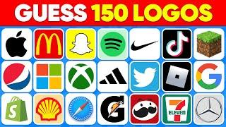 ⭐️ Guess The Logo In 3 Seconds... 150 Famous Logos | Daily Quiz