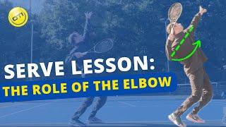 Effortless Serve Power By Fixing Your Elbow Position