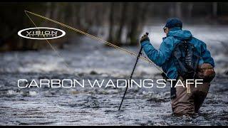 Carbon wading staff