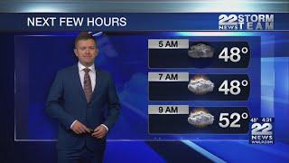 Morning forecast video at 4:30 a.m.