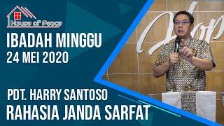 Ibadah Minggu 24-05-2020, Rahasia Janda Sarfat - Pdt. Harry Santoso