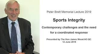 Peter Brett Memorial Lecture 2019 – Sports Integrity