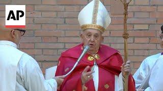 Pope Francis opens  holy door in Rome's penitentiary