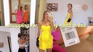 homecoming dress shopping vlog | 2022