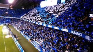 himno galego en riazor no derbi! impresionante!