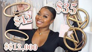 $35 LV?! BADDIE ON A BUDGET! MY LUXURY JEWELRY FAVORITES! FT. HERFAUXLUXE BOUTIQUE