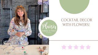 How to ELEVATE your holiday cocktail time with creative fresh flower ideas!