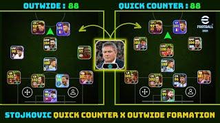 Top 4 Best Formations For STOJKOVIC Manager Pack In eFootball 2024  QC x Outwide Best Formation