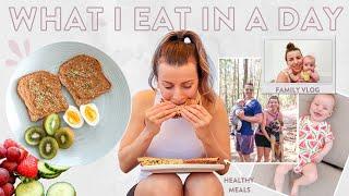 WHAT I EAT IN A DAY On The Weekend | Healthy Meals + Family Time!