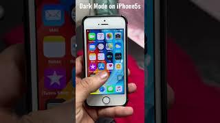 Dark Mode on iPhone 5s #shorts #shortvideo #iphone #apple #ios12.5.7