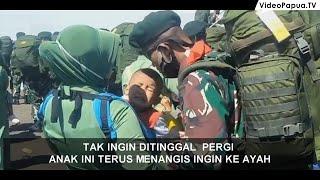 4 Prajurit Gugur, Inilah Moment Mengharukan  Anggota TNI dan Keluarga sebelum Berangkat ke Papua