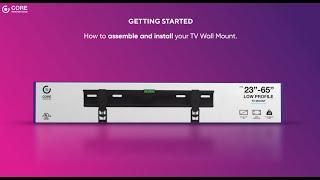 Core Innovations Low Profile TV Mount (CWM650FX) | Easy Installation